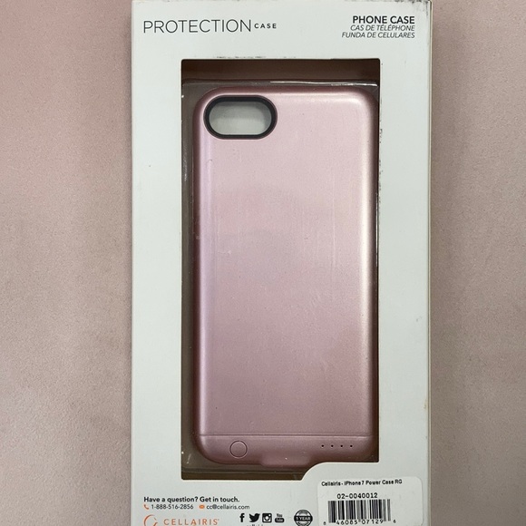 ⚜️Cellairis IPhone 7 Rose Gold Power Case! - Picture 1 of 4